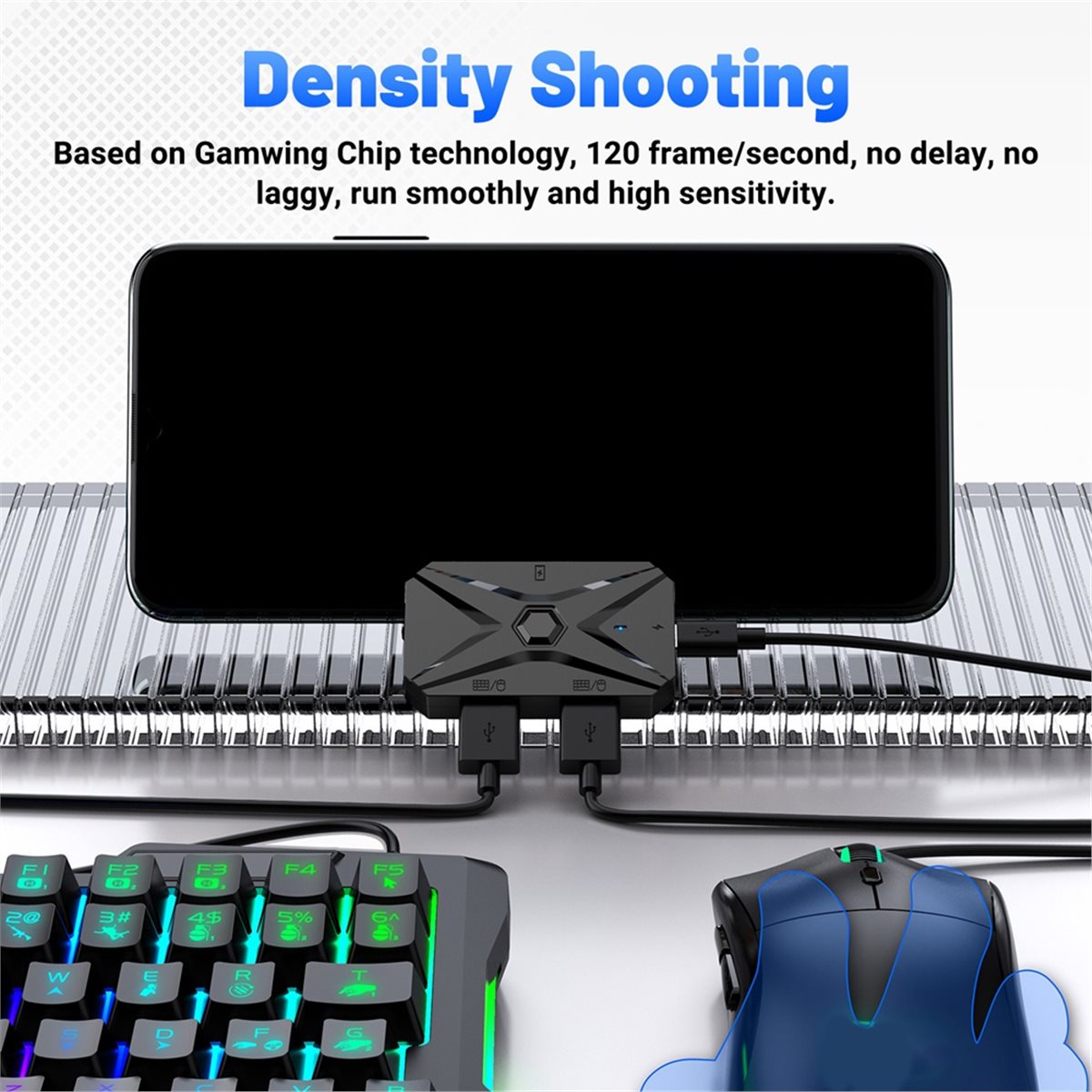 Gaming Keyboard And Mouse Converter For Mobile - Комплект для мобильных игр ABGN Mobilador