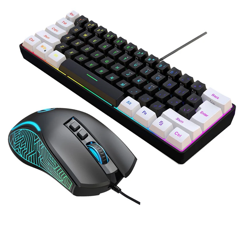 Gaming Keyboard Mouse And Headset Combo - Комплект для геймеров: 60% клавиатура и