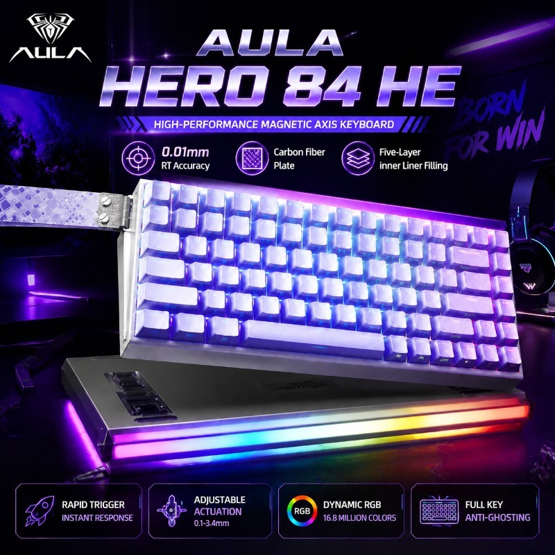 Gaming Keyboard Mechanical - Механическая игровая клавиатура AULA HERO84 с