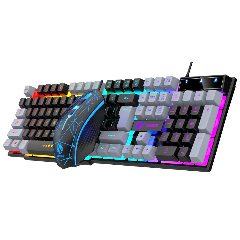 Gaming Keyboard Mouse And Headset Combo - Набор проводной клавиатуры и мыши USB
