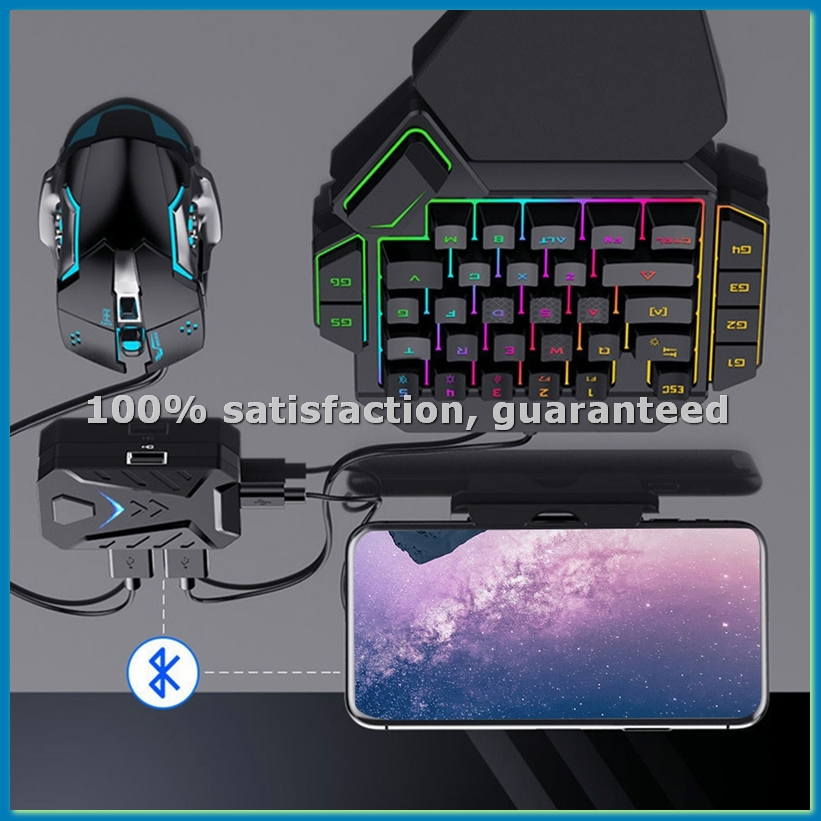 Gaming Keyboard And Mouse Converter For Mobile - Портативный мобильный игровой конвертер-адаптер для клавиатуры