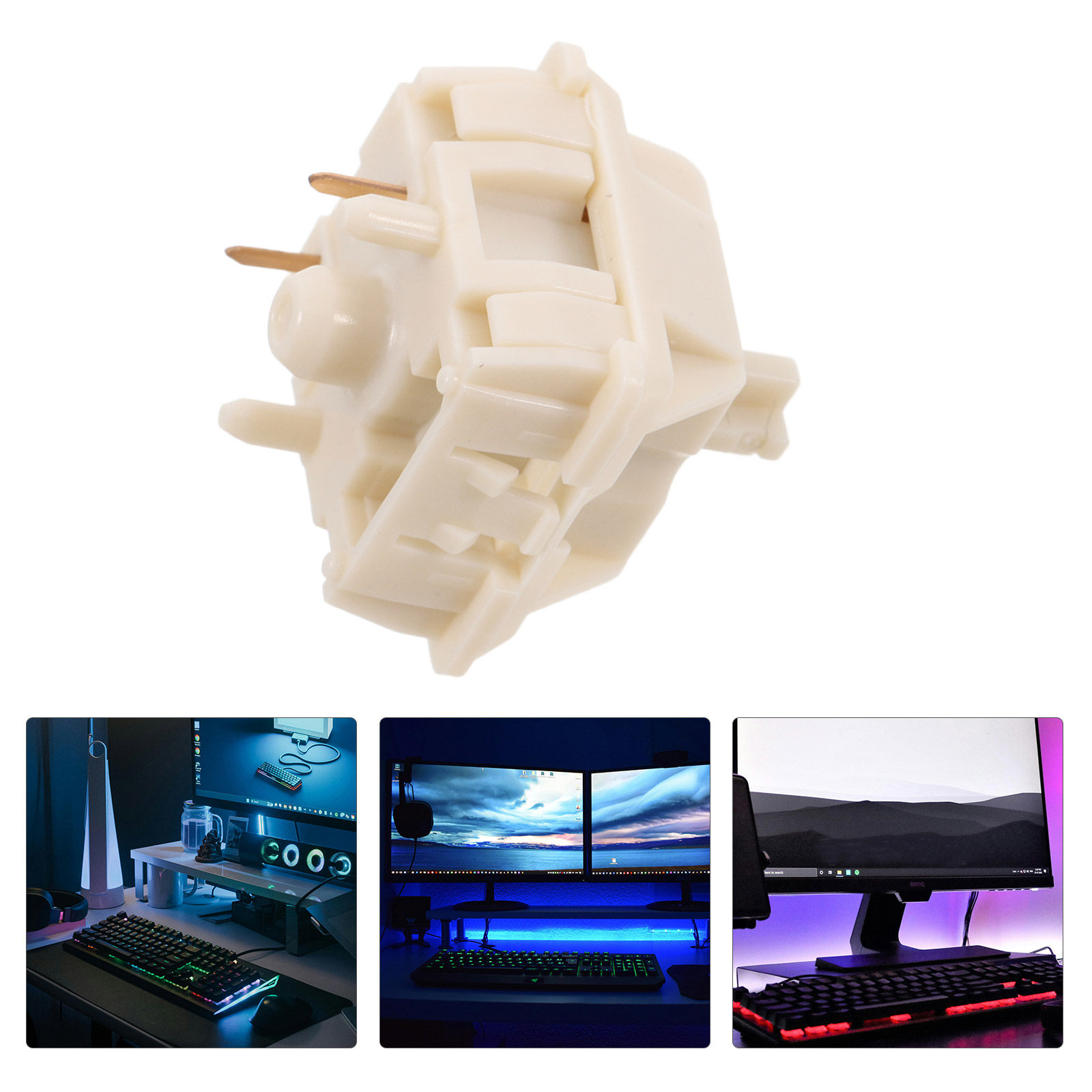 Gaming Keyboard Tester - Механические переключатели для клавиатуры Cream, предварительно