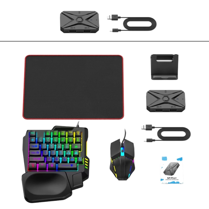 Gaming Keyboard And Mouse Converter For Mobile - Новинка 2026 года, портативная игровая клавиатура,