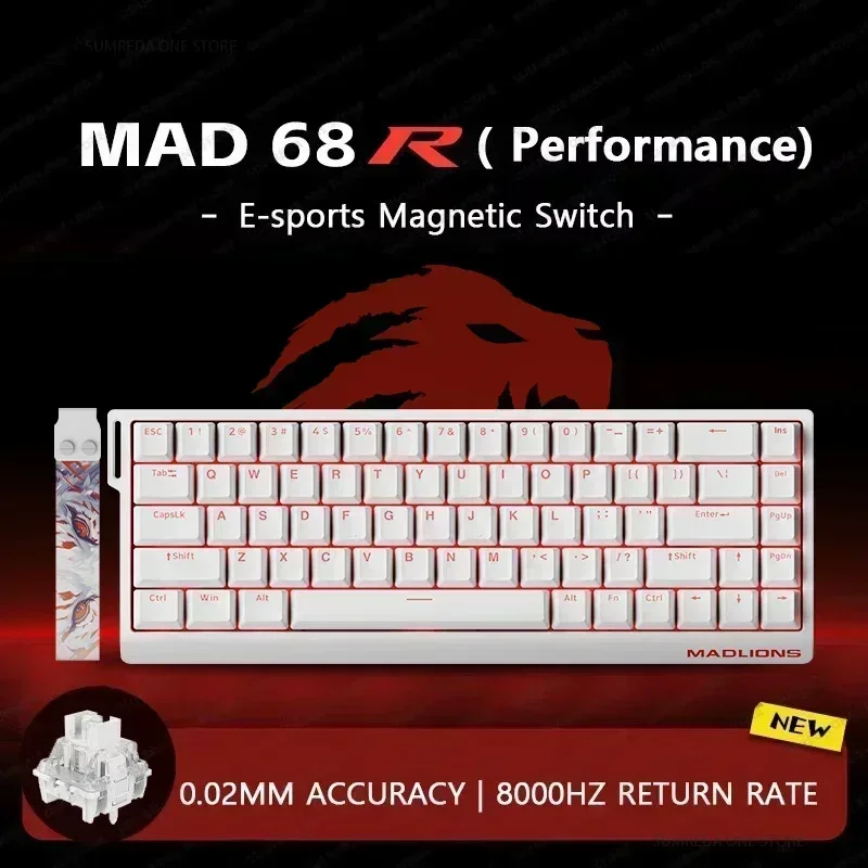 Gaming Keyboard Blue - AI Madlions Mad 60he Mad 68he