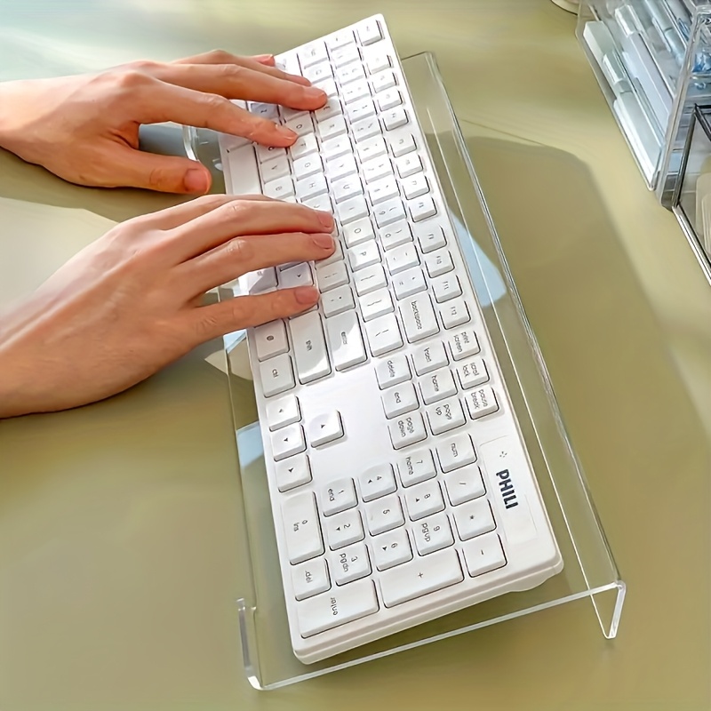 Gaming Keyboard Ergonomic - Акриловая подставка для клавиатуры, прозрачный настольный
