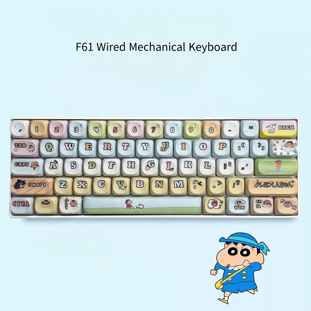 Keyboard Gaming Blue Switch - Механическая клавиатура Crayon Shin-Chan с 61