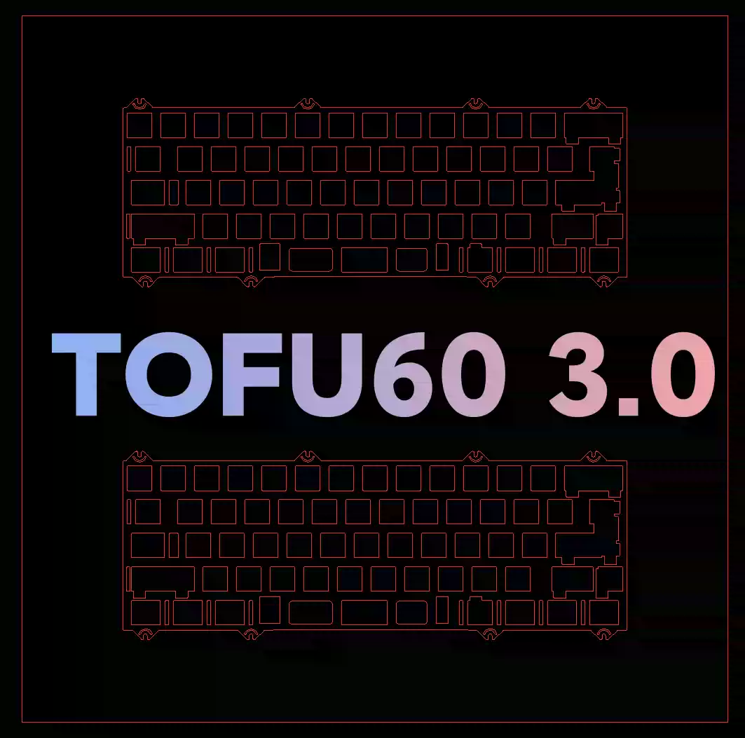 Stabilizer Screw In - Клавиатурная пластина KBDFANS TOFU60 3.0 (версия