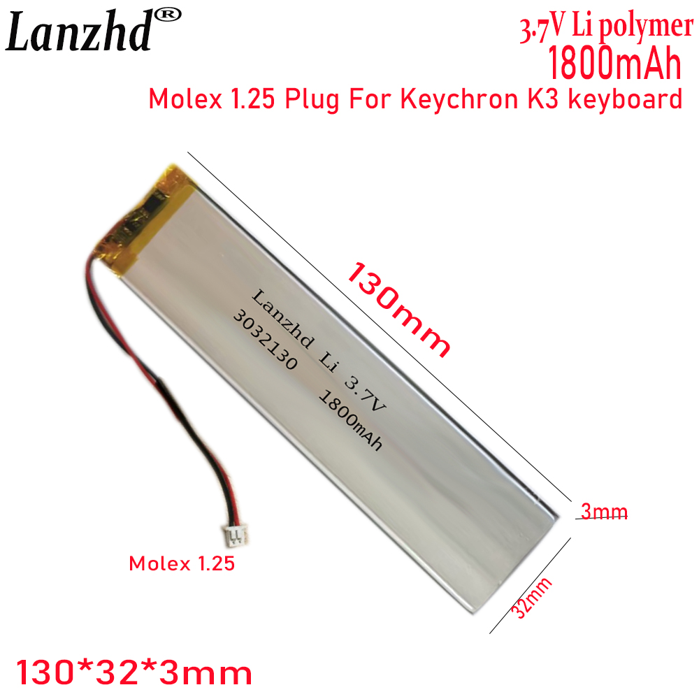 Gaming Keyboard Tester - 1-20 шт. 3032130 3.7V 1800mAh литий-полимерные