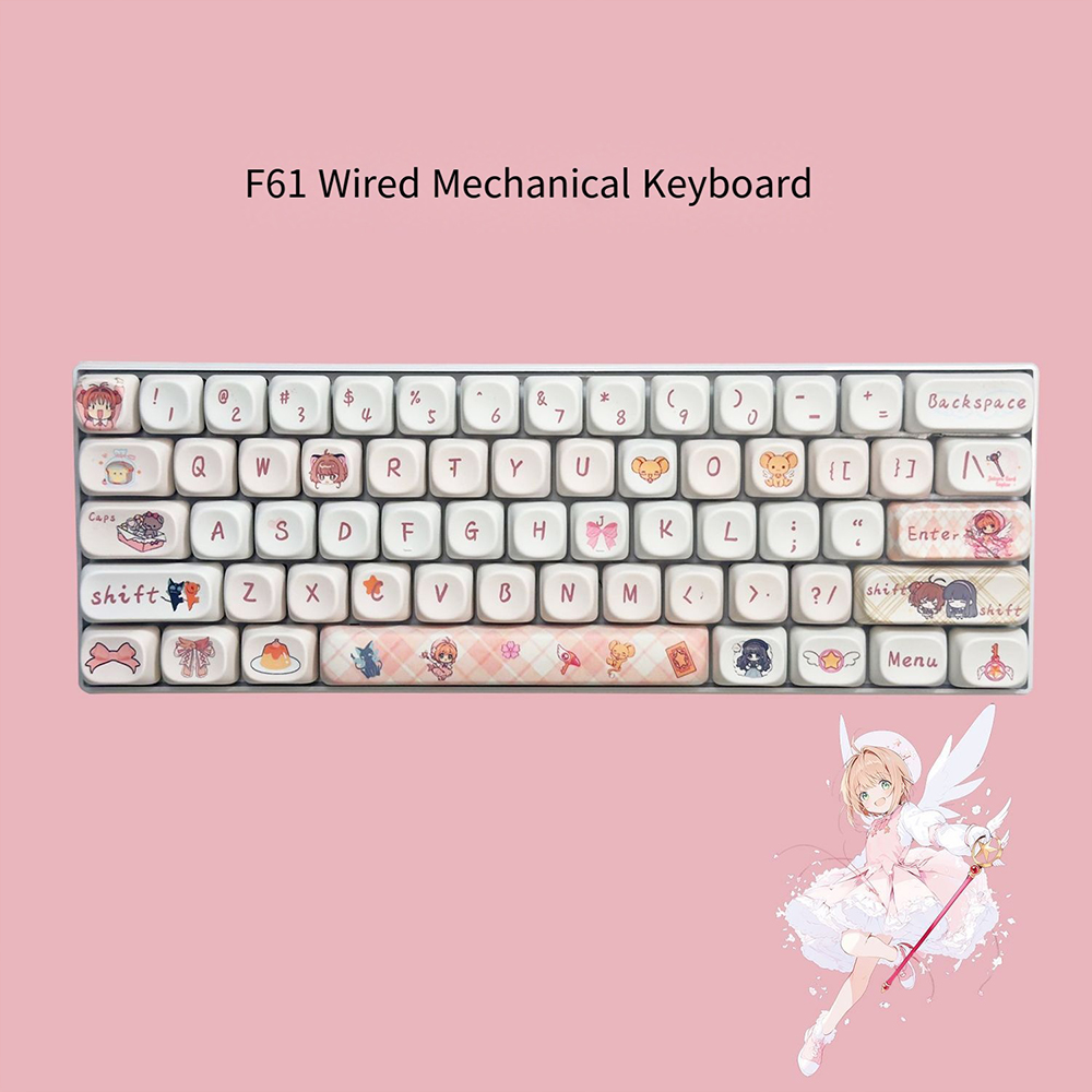 Keyboard Gaming Blue Switch - Механическая клавиатура Cardcaptor Sakura на 61
