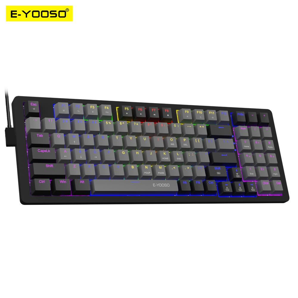Gaming Keyboard Blue Switches - E-YOOSO Z94 USB механическая игровая клавиатура,