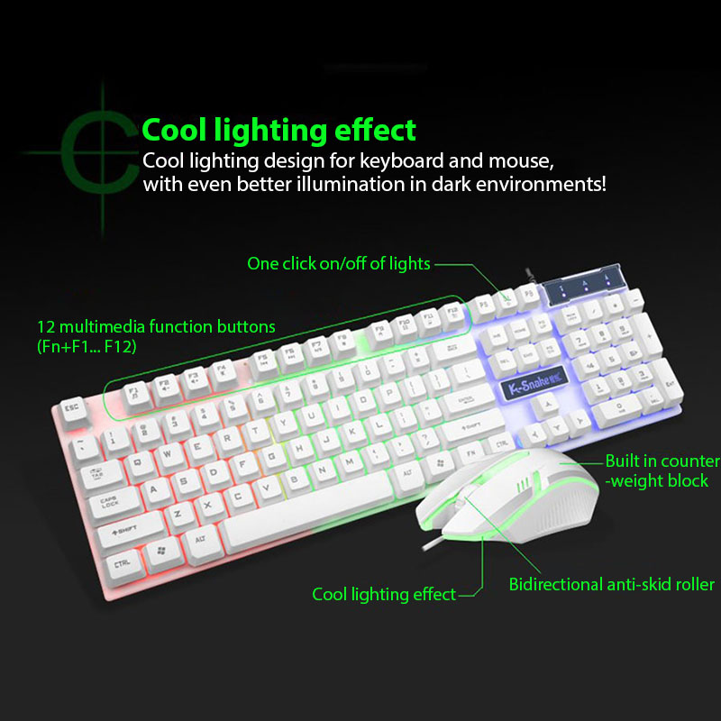Набор клавиатуры и мыши KM320, – обзор и цена Gaming Keyboard Mouse And Headset Combo