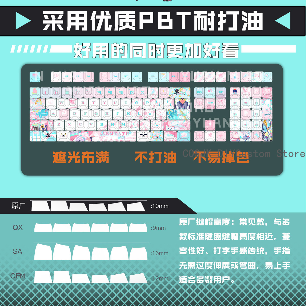 Комплект из 122 аниме-кейкапов – обзор и цена Gaming Keyboard Top