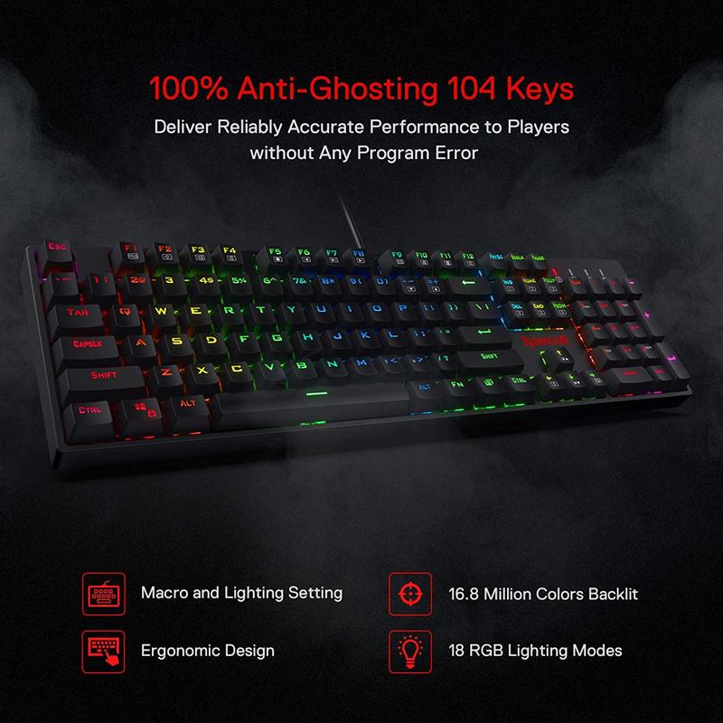 Redragon K582 SURARA Механичес – обзор и цена Gaming Keyboard Mouse And Headset Combo