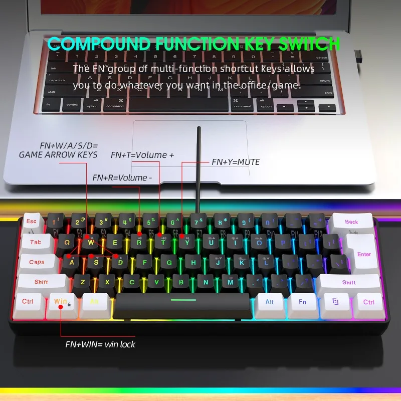 Комплект для геймеров: 60% кла – обзор и цена Gaming Keyboard Mouse And Headset Combo