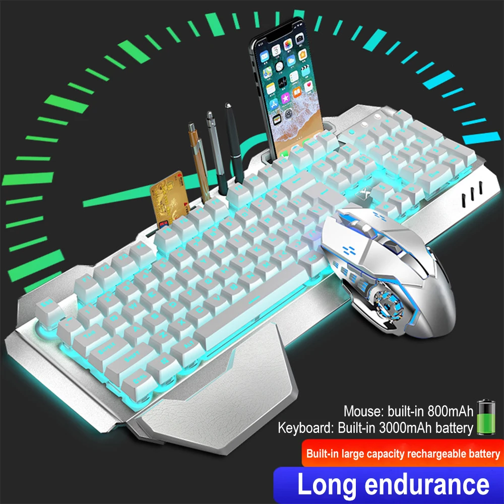 K680 перезаряжаемый 2,4G беспр – обзор и цена Gaming Keyboard Mechanical Wireless