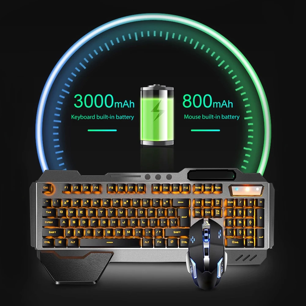 K680 перезаряжаемый 2,4G беспр – обзор и цена Gaming Keyboard Mechanical Wireless