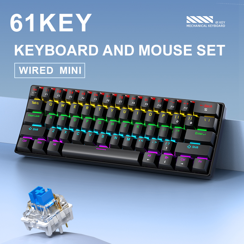Мини-механическая клавиатура A – обзор и цена Gaming Keyboard Blue Switches