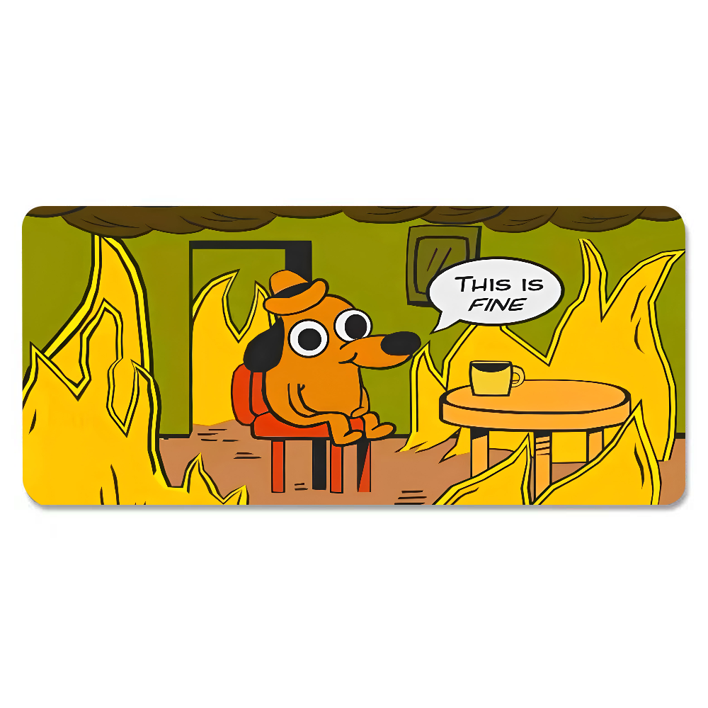 Коврик для мыши This Is Fine D – обзор и цена Gaming Keyboard High Ground