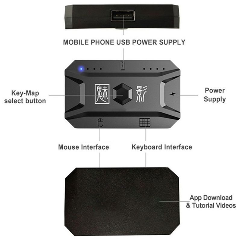 Классический игровой контролле – обзор и цена Gaming Keyboard And Mouse Converter For Mobile