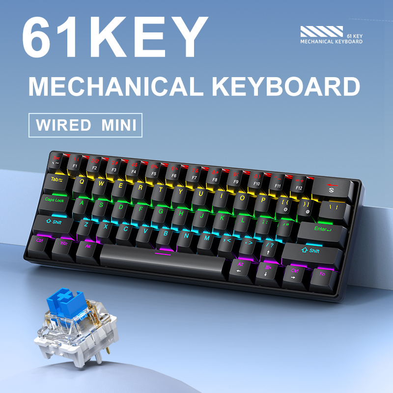 Проводная механическая игровая – обзор и цена Keyboard Gaming Blue Switch