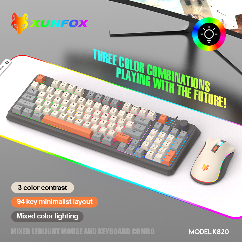 K820 USB проводная игровая кла – обзор и цена Gaming Keyboard Mouse And Headset Combo