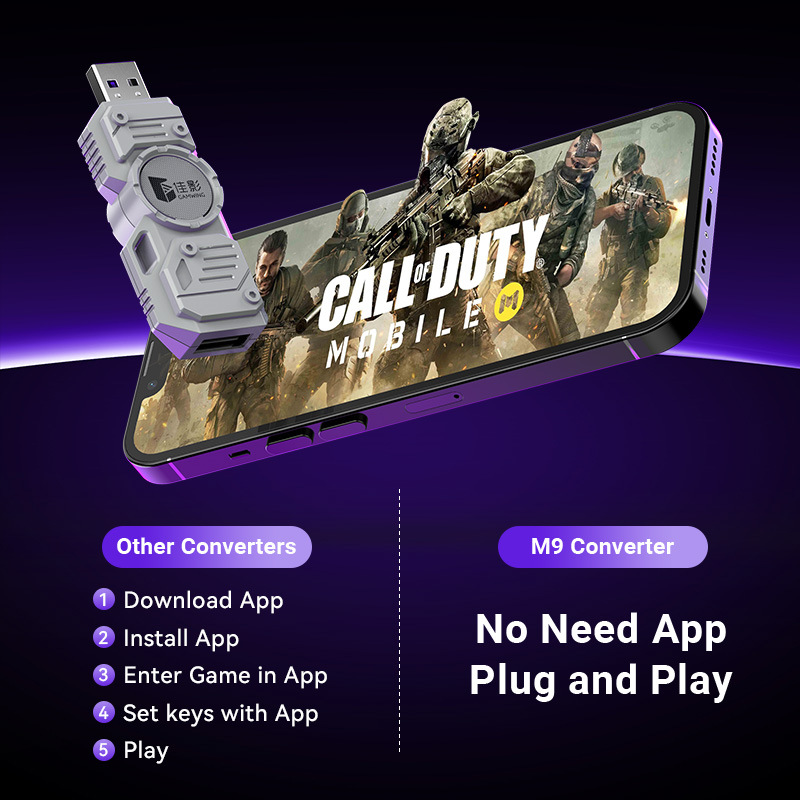 Комплект для мобильных игр Mob – обзор и цена Gaming Keyboard And Mouse Converter For Mobile
