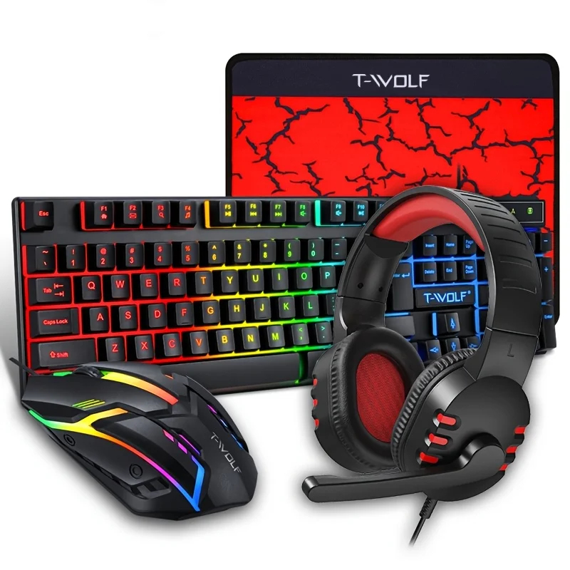 Игровой комплект 4-в-1: провод – обзор и цена Gaming Keyboard Mouse And Headset Combo
