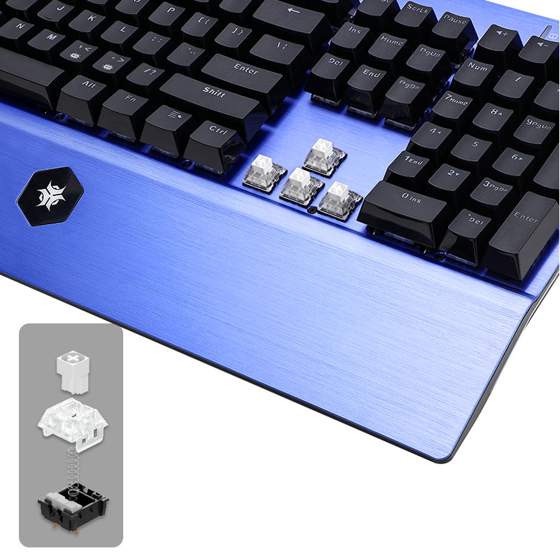 HEXGEARS GK739 Дизайн с возмож – обзор и цена Keyboard Gaming Blue Switch