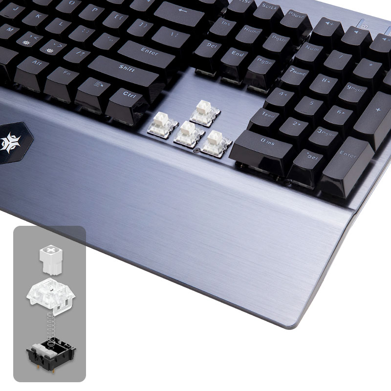 HEXGEARS GK739 Дизайн с возмож – обзор и цена Keyboard Gaming Blue Switch